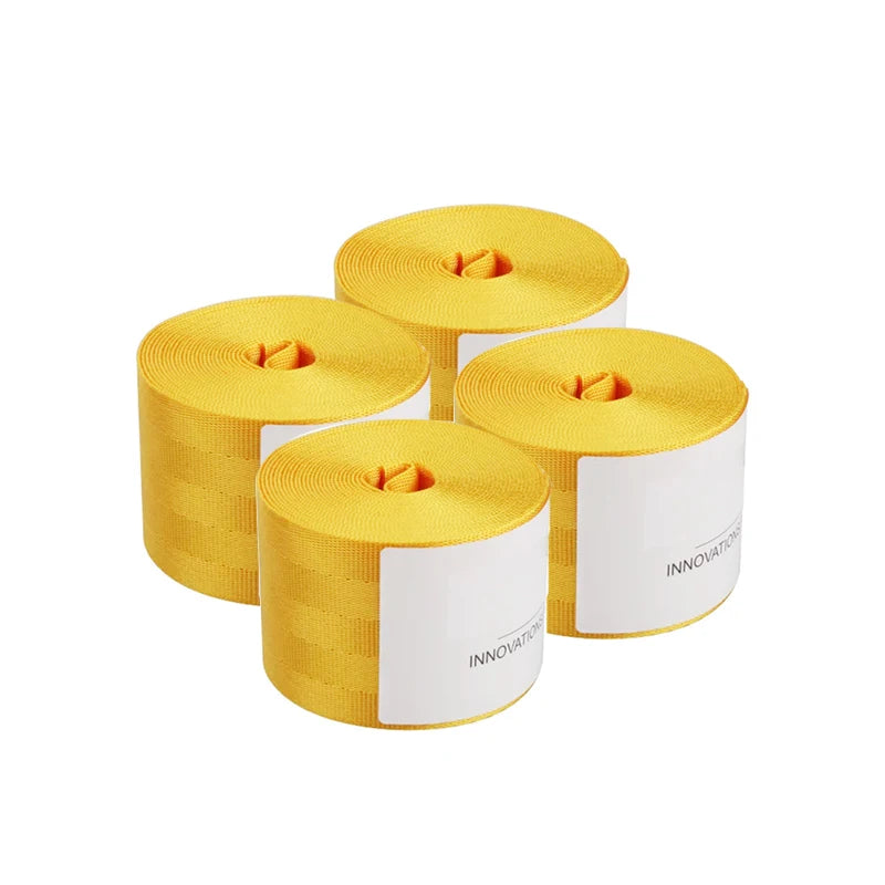 4 бр. универсални цветни автомобилни колани 3.6 м – състезателни/модифицирани предпазни колани