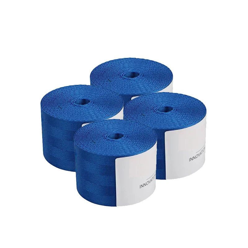 4 бр. универсални цветни автомобилни колани 3.6 м – състезателни/модифицирани предпазни колани