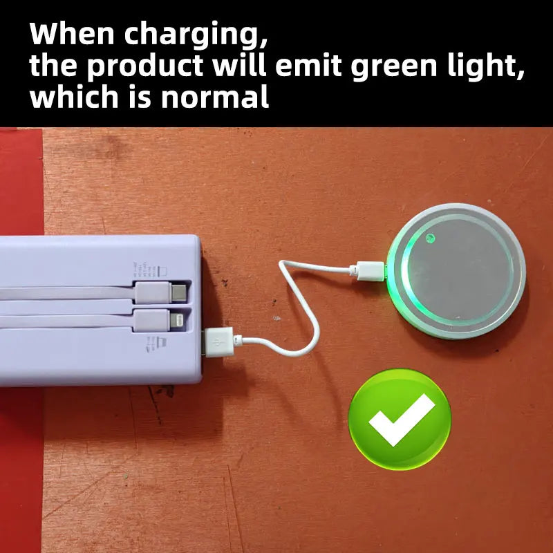 LED Светещи подложки за чаши - 7 цвята, USB зареждане